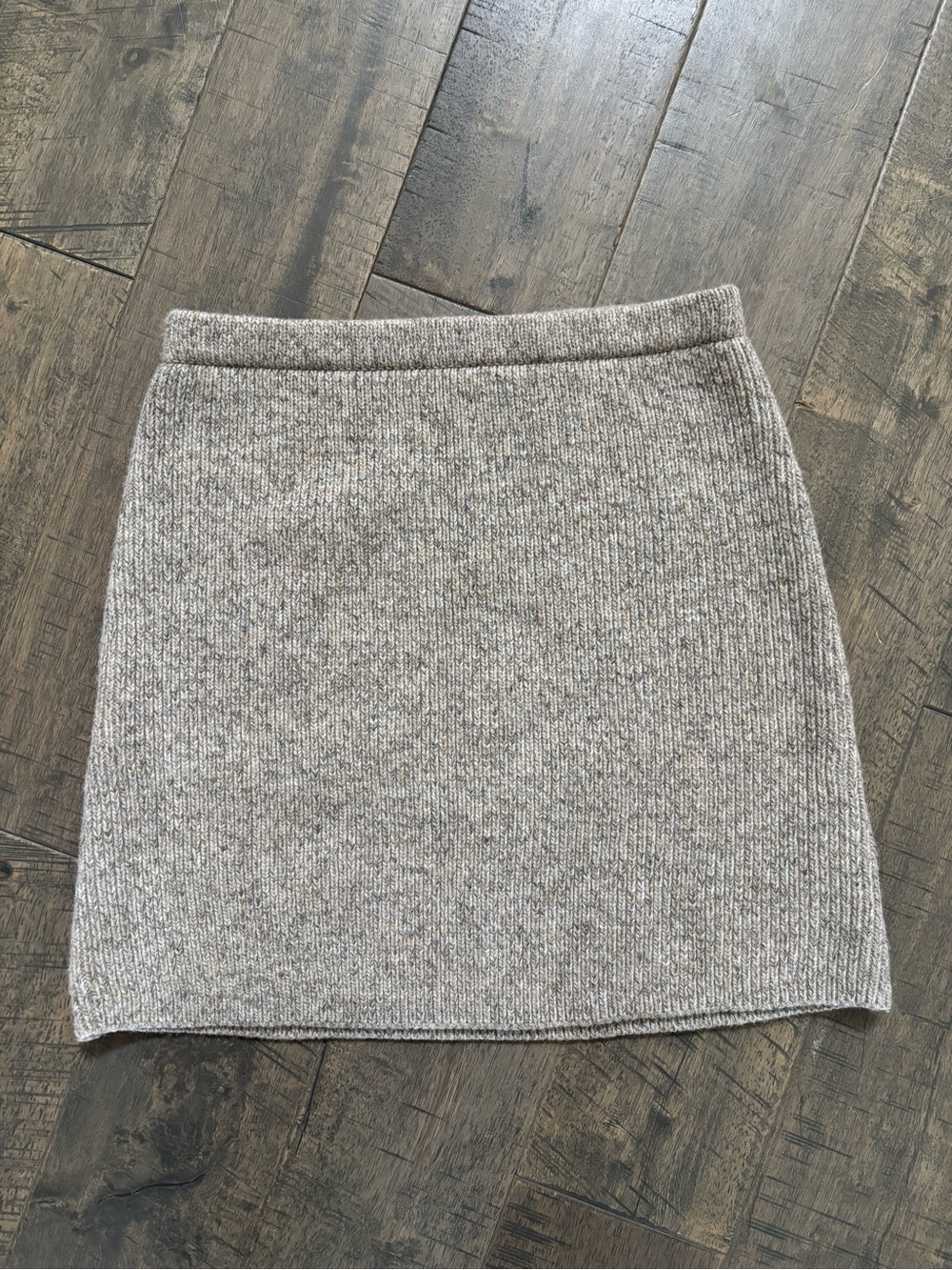 Zara Heather Taupe Knit Mini Skirt